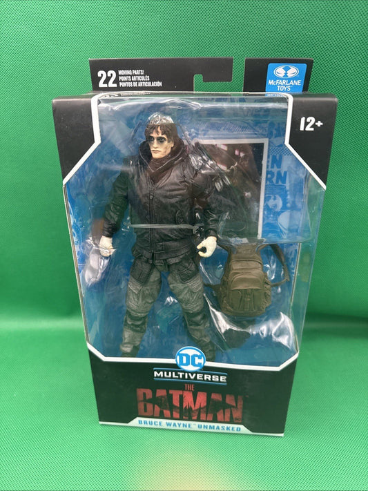 MCFARLANE DC MULTIVERSE BRUCE WAYNE DRIFTER UNMASKED (THE BATMAN) - toyscardscomics