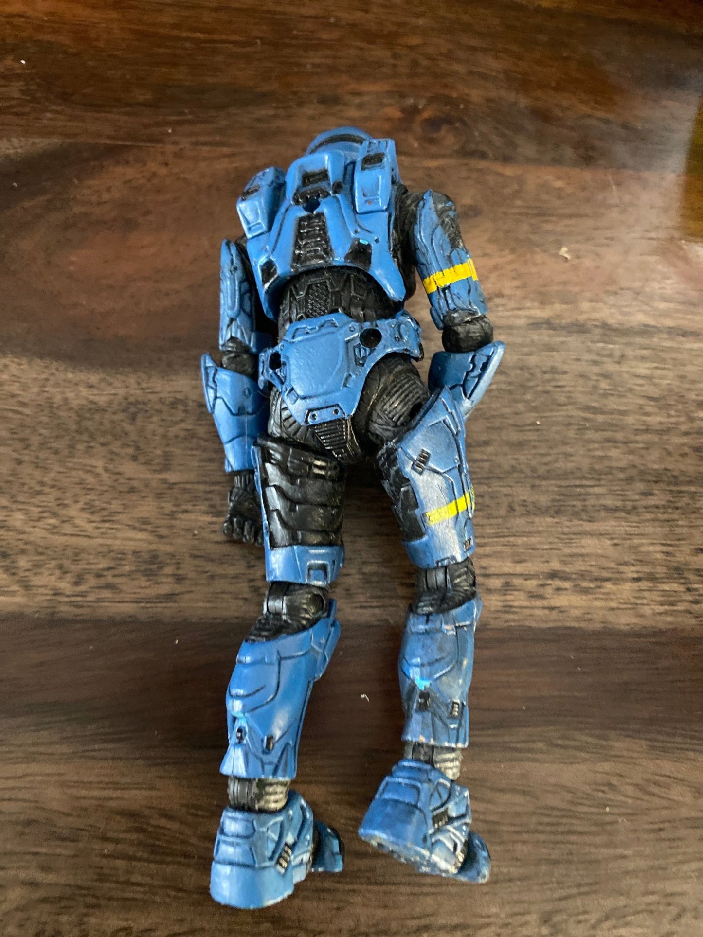 McFarlane Halo 3 Blue Scout Spartan Soldier Action Figure Walmart Exclusive 2008 - toyscardscomics