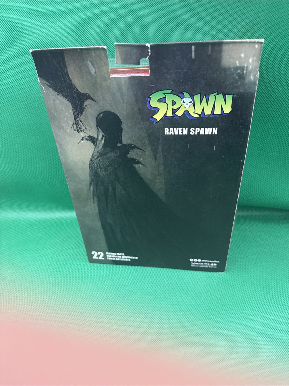 Mcfarlane Spawn 7 Inch Action Figure Wave 3 - Raven Spawn (Small Hook) NEW !!!!! - toyscardscomics
