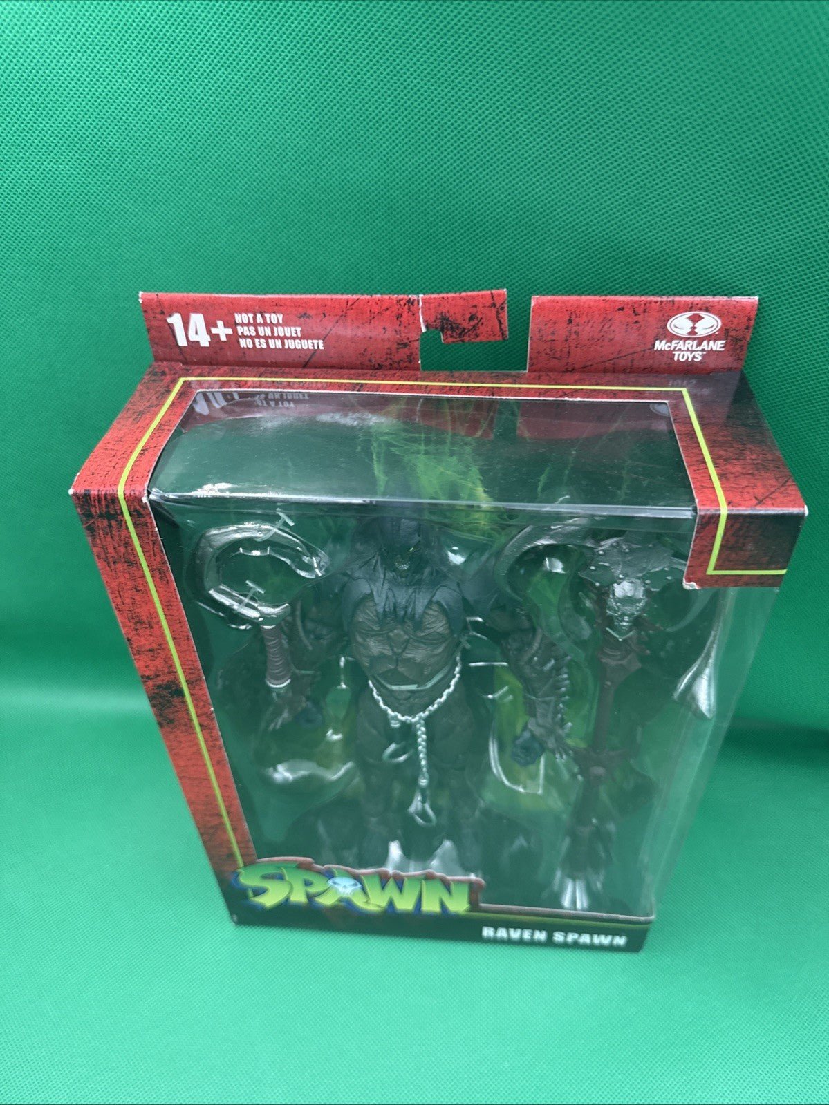 Mcfarlane Spawn 7 Inch Action Figure Wave 3 - Raven Spawn (Small Hook) NEW !!!!! - toyscardscomics