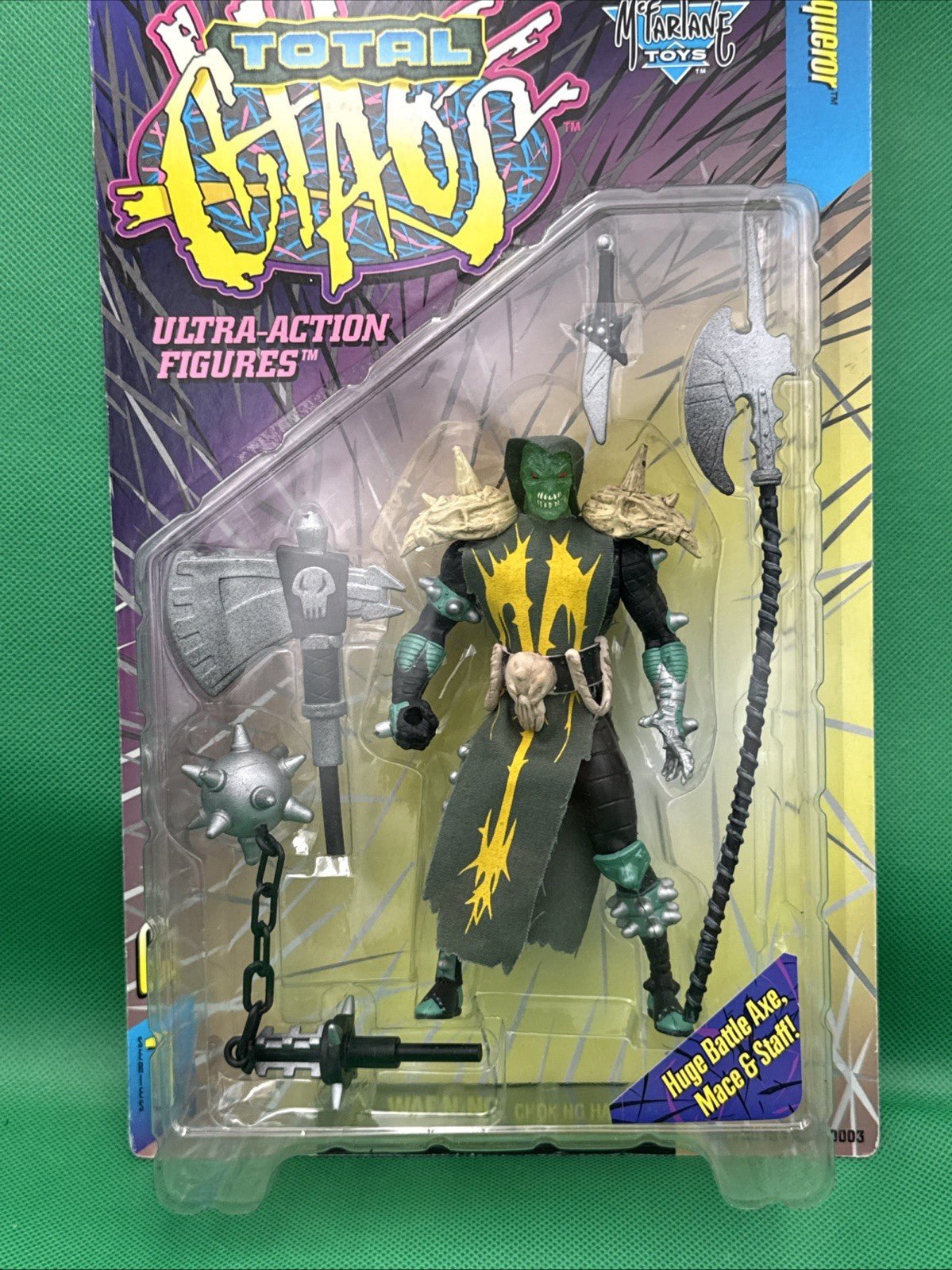 McFarlane Toys The Conqueror Total Chaos Series 1 Ultra - Action Figure Axe Mace - toyscardscomics