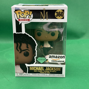 MICHAEL JACKSON Funko POP! Rocks #360 Diamond Coll. Amazon Exclusive NM+