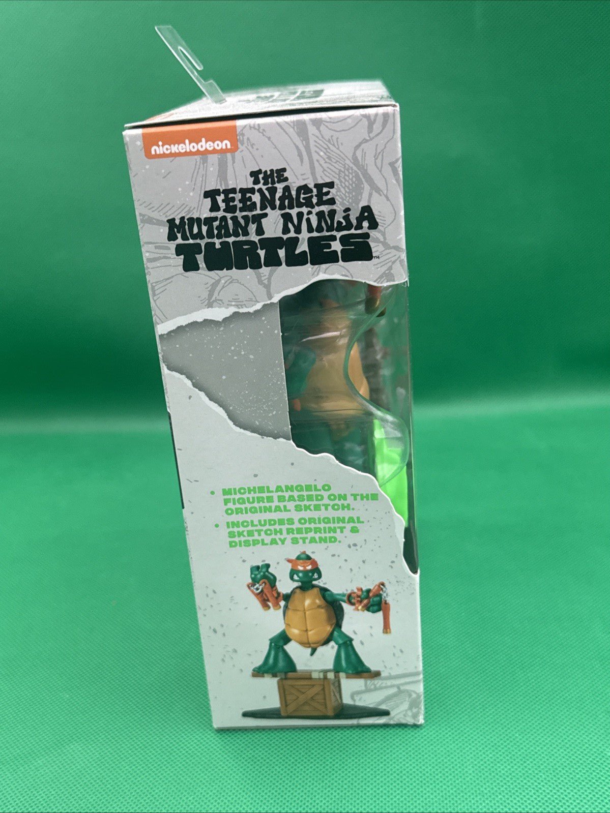 MICHELANGELO Teenage Mutant Ninja Turtles 40th Original Sketch Figure Playmates - toyscardscomics
