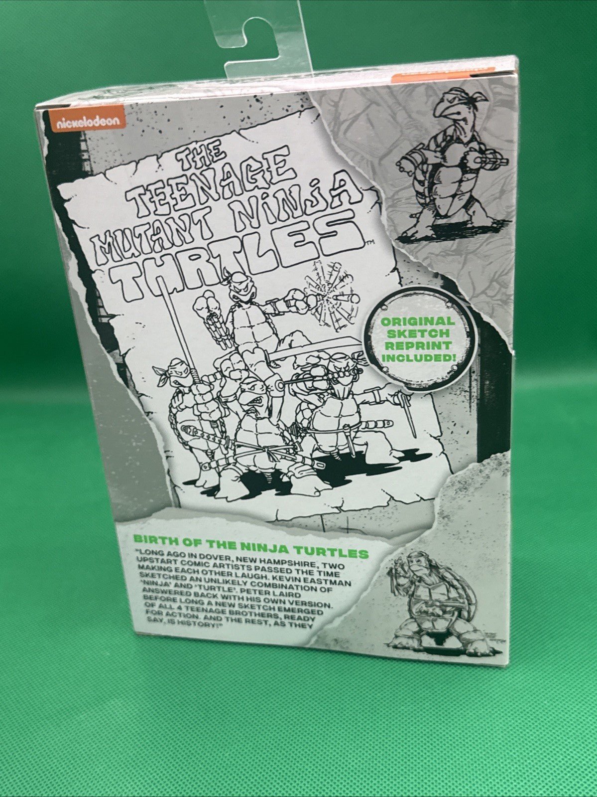 MICHELANGELO Teenage Mutant Ninja Turtles 40th Original Sketch Figure Playmates - toyscardscomics