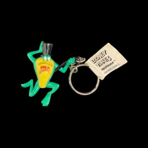 Michigan J Frog Key Chain! 1996 Looney Tunes! Vintage New! - toyscardscomics