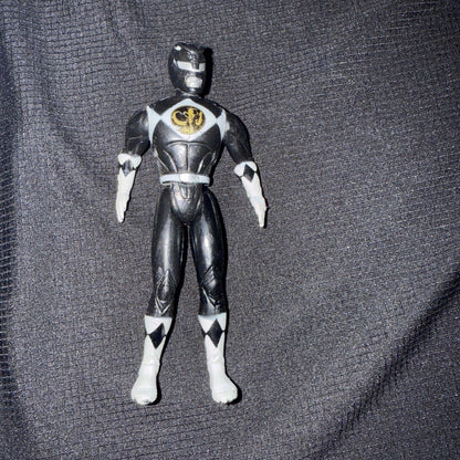 Mighty Morphin Power Rangers 1995 Saban 4" Black Ranger Figure - toyscardscomics