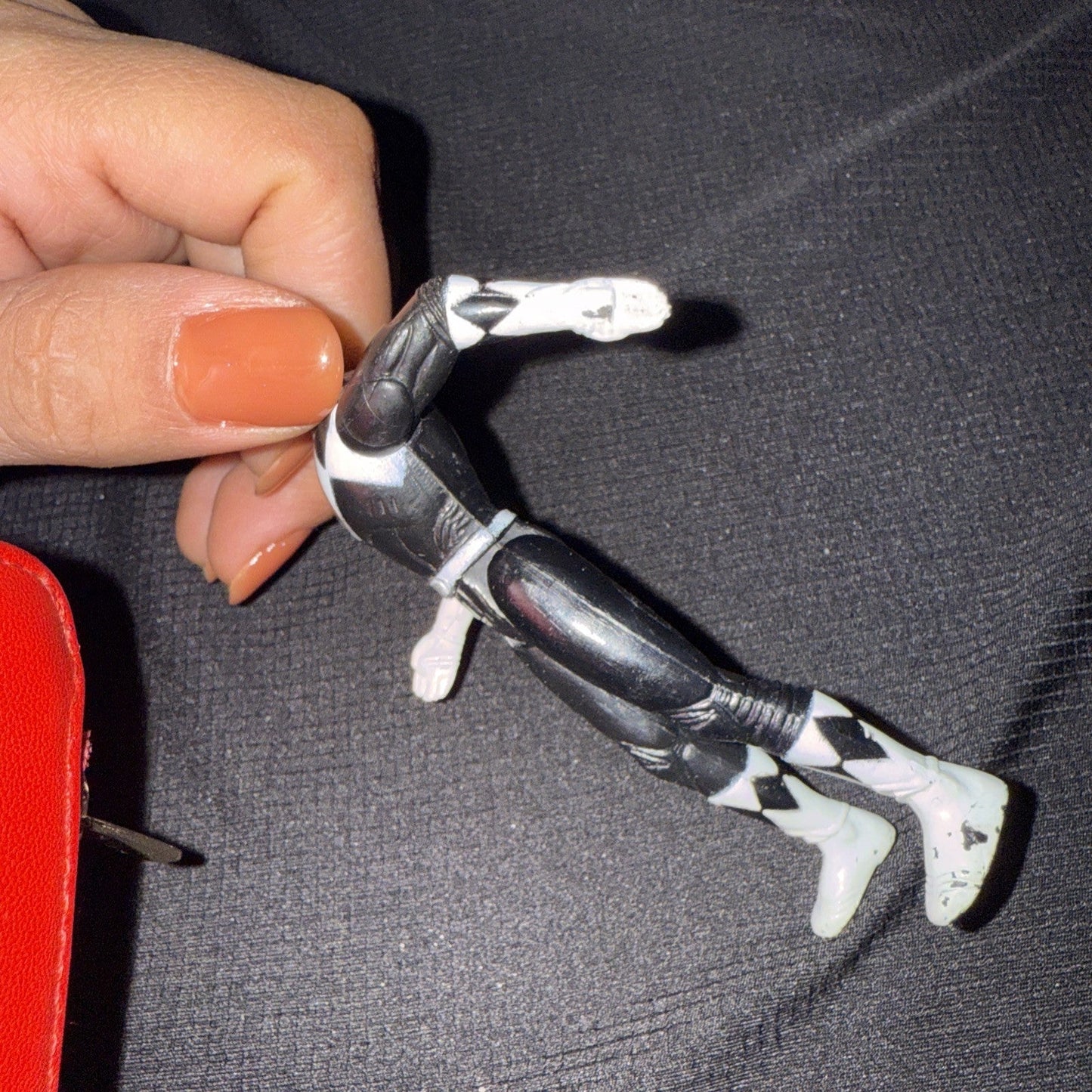 Mighty Morphin Power Rangers 1995 Saban 4" Black Ranger Figure - toyscardscomics