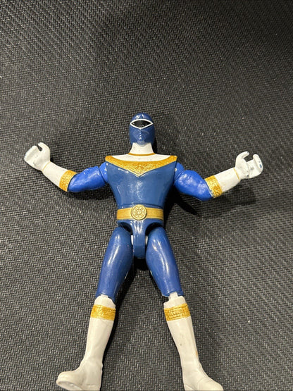 Mighty Morphin Power Rangers 1996 Blue Zeo Ranger lll 5" Bandai - toyscardscomics