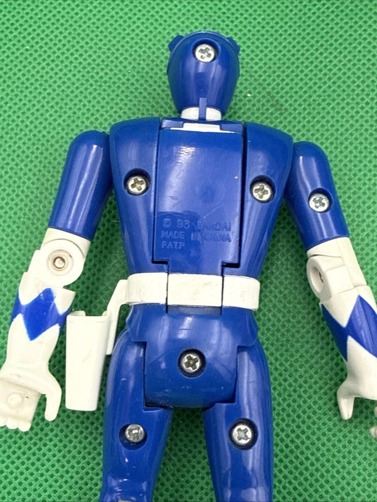 Mighty Morphin Power Rangers Auto Morphin Billy The Blue Ranger Bandai Fliphead - toyscardscomics