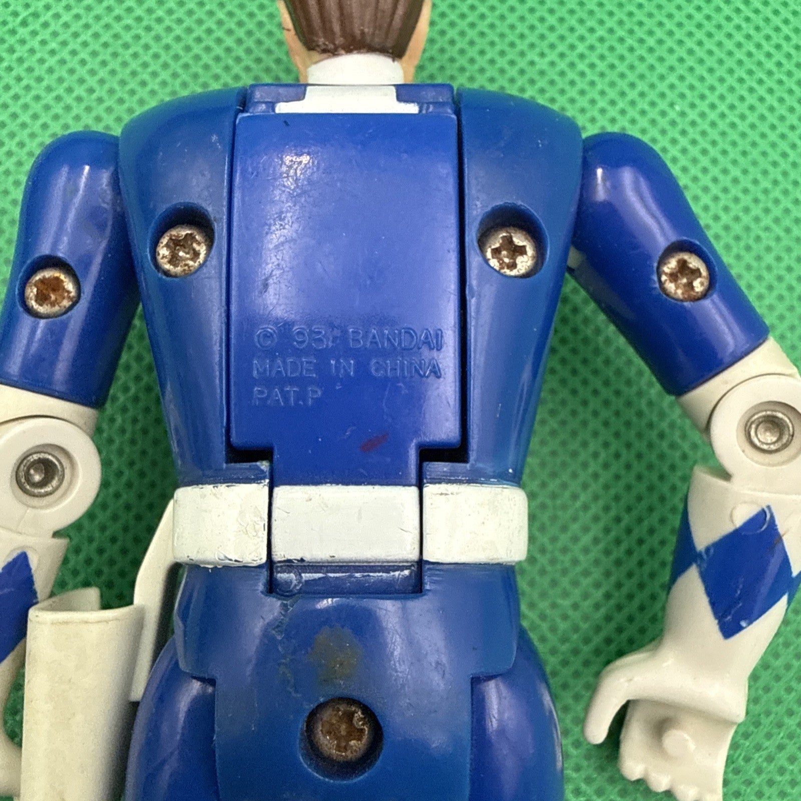 Mighty Morphin Power Rangers Auto Morphin Billy The Blue Ranger Bandai Fliphead - toyscardscomics