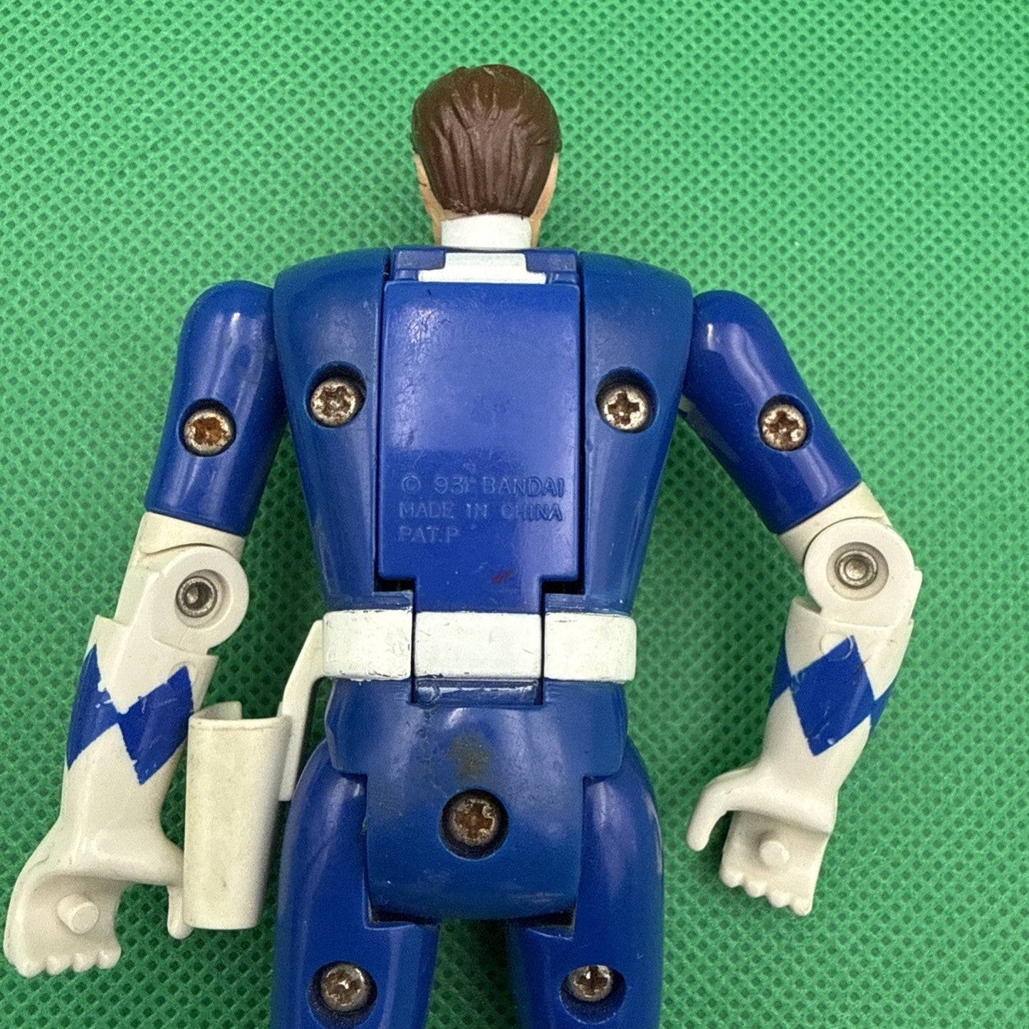 Mighty Morphin Power Rangers Auto Morphin Billy The Blue Ranger Bandai Fliphead - toyscardscomics