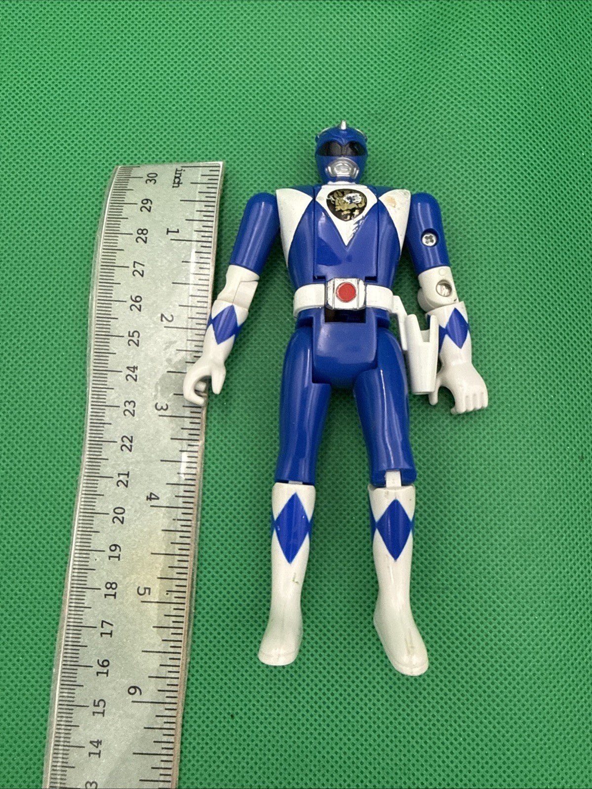 Mighty Morphin Power Rangers Auto Morphin Billy The Blue Ranger Bandai Fliphead - toyscardscomics