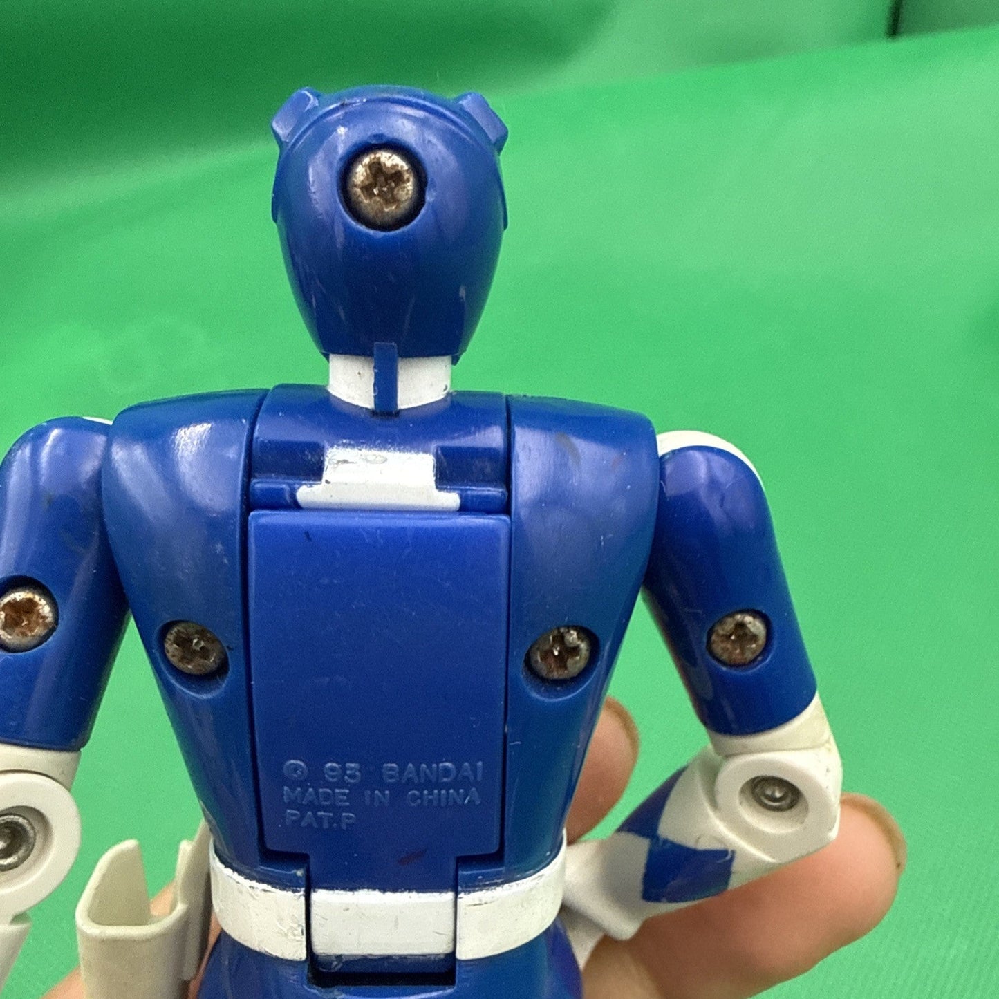 Mighty Morphin Power Rangers Auto Morphin Billy The Blue Ranger Bandai Fliphead - toyscardscomics