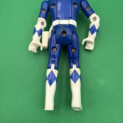Mighty Morphin Power Rangers Auto Morphin Billy The Blue Ranger Bandai Fliphead - toyscardscomics