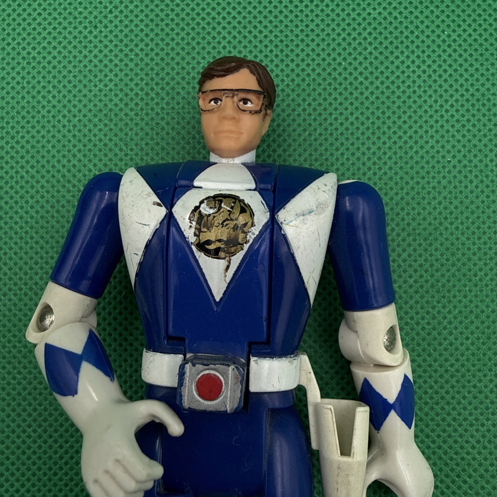 Mighty Morphin Power Rangers Auto Morphin Billy The Blue Ranger Bandai Fliphead - toyscardscomics