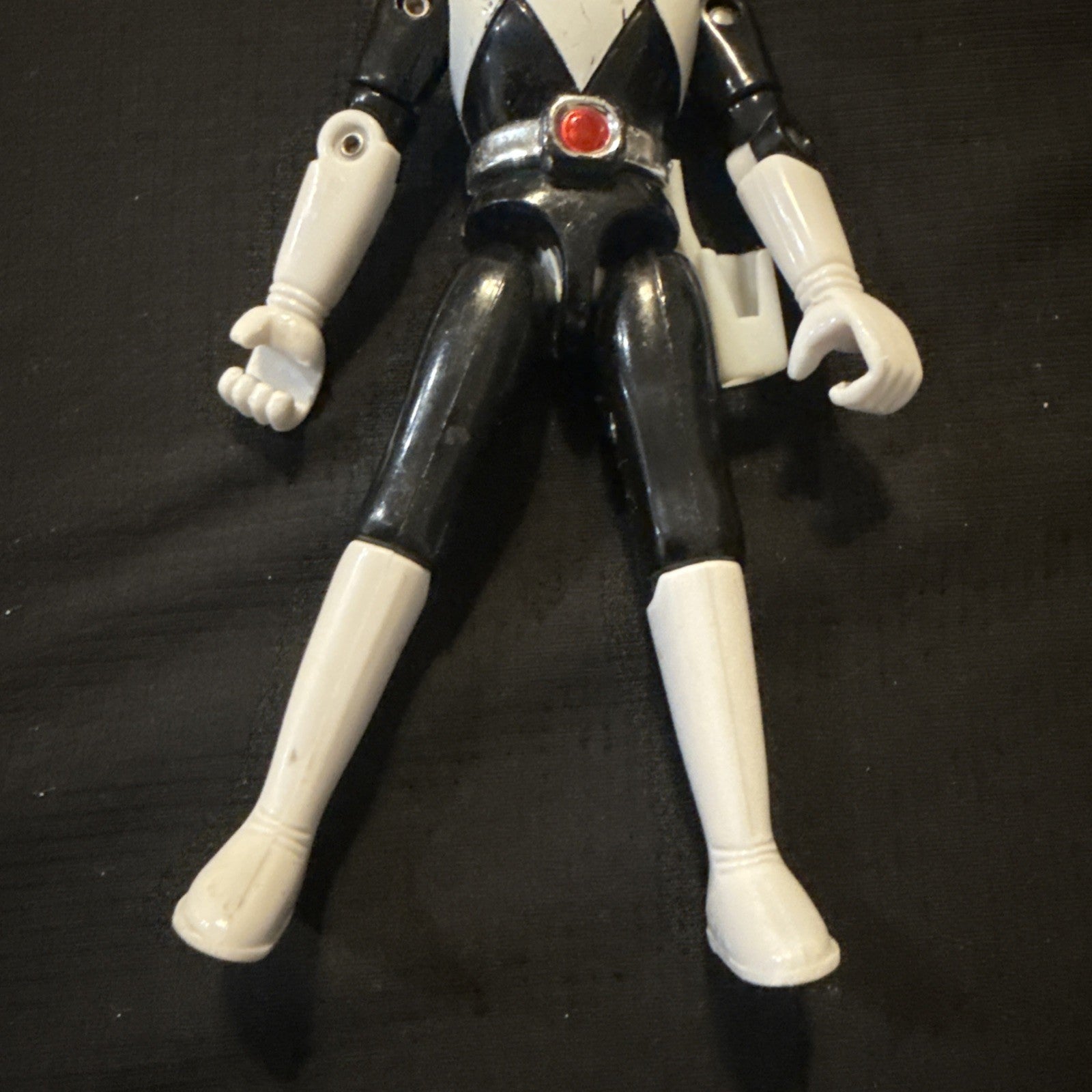 Mighty Morphin Power Rangers Black Ranger 4.75" Action Figure No Weapons - Nice! - toyscardscomics