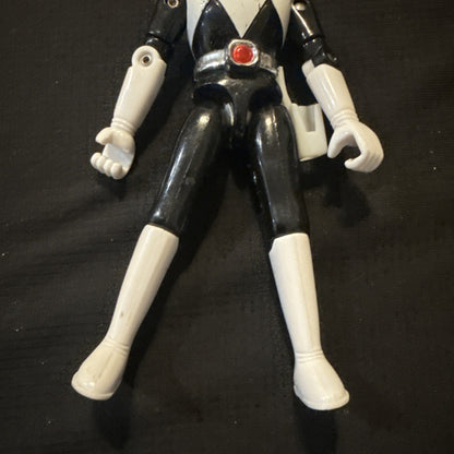Mighty Morphin Power Rangers Black Ranger 4.75" Action Figure No Weapons - Nice! - toyscardscomics