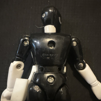 Mighty Morphin Power Rangers Black Ranger 4.75" Action Figure No Weapons - Nice! - toyscardscomics