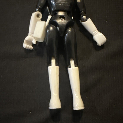 Mighty Morphin Power Rangers Black Ranger 4.75" Action Figure No Weapons - Nice! - toyscardscomics