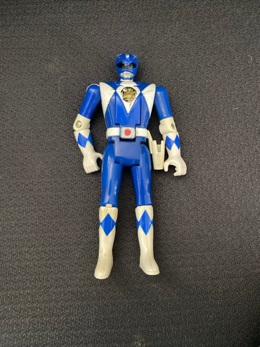 Mighty Morphin Power Rangers Flip Head Blue Ranger Figure MMPR - Bandai 1993 - toyscardscomics