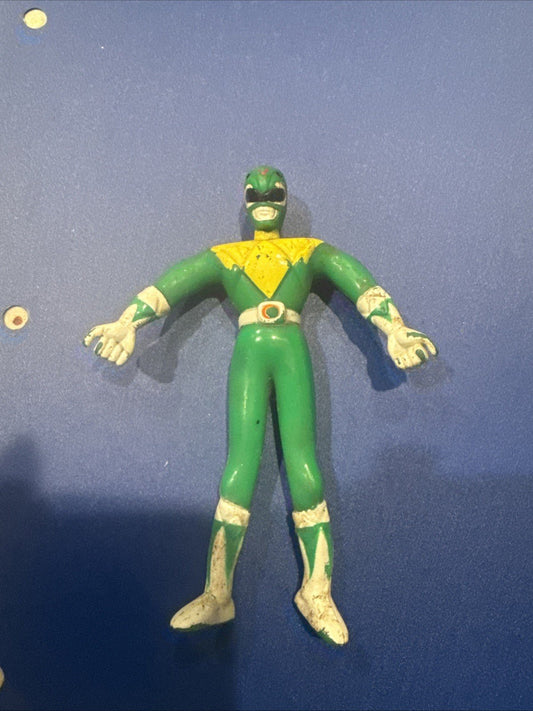Mighty Morphin Power Rangers Green Ranger Bendy Figure Saban 1994 Vintage - toyscardscomics