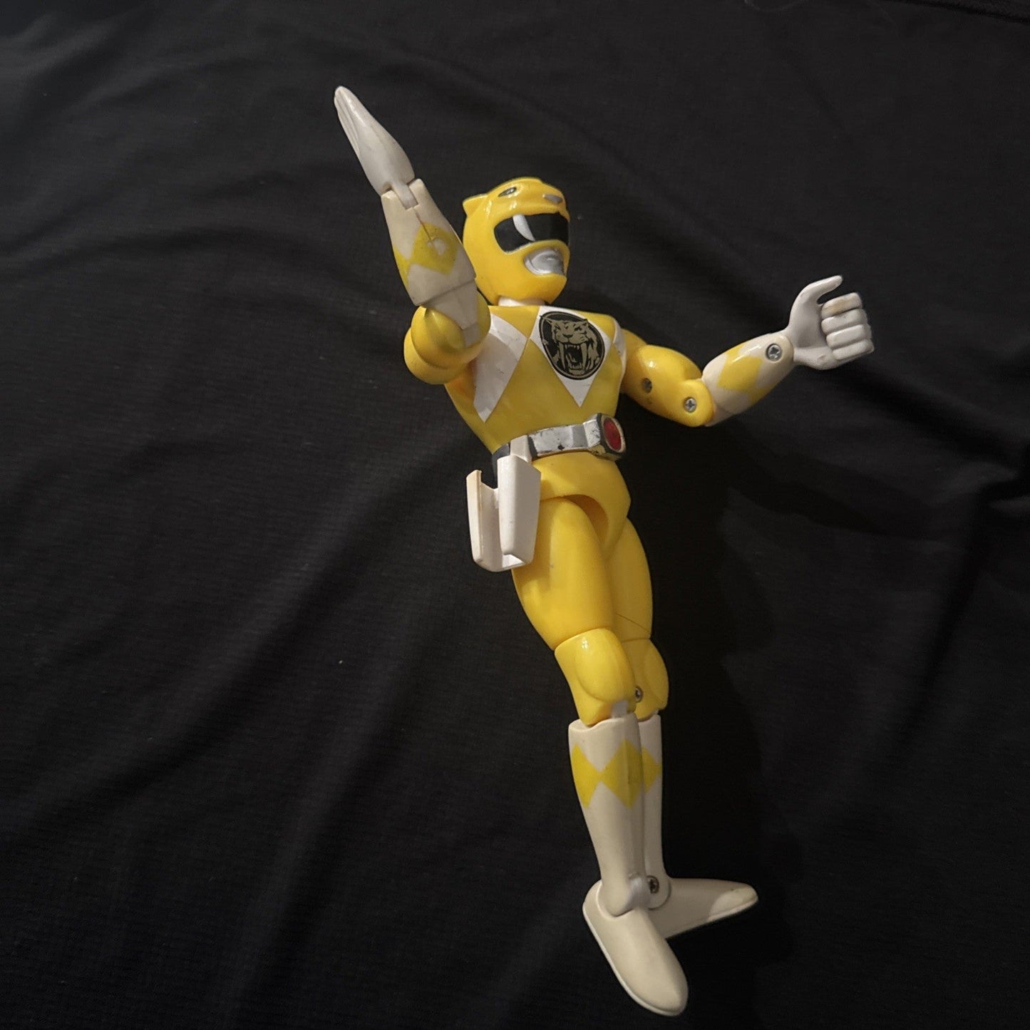 Mighty Morphin Power Rangers KARATE ACTION YELLOW RANGER TRINI Figure ONLY 1994 - toyscardscomics