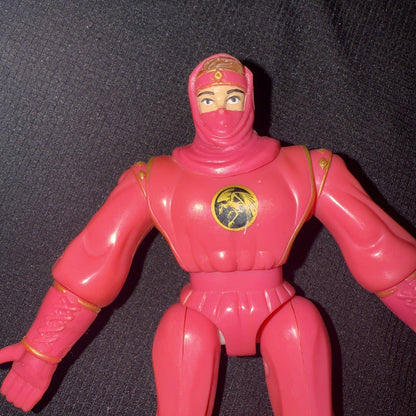 Mighty Morphin Power Rangers Net Launching Pink Ninja Ranger 1995 Bandai MMPR - toyscardscomics