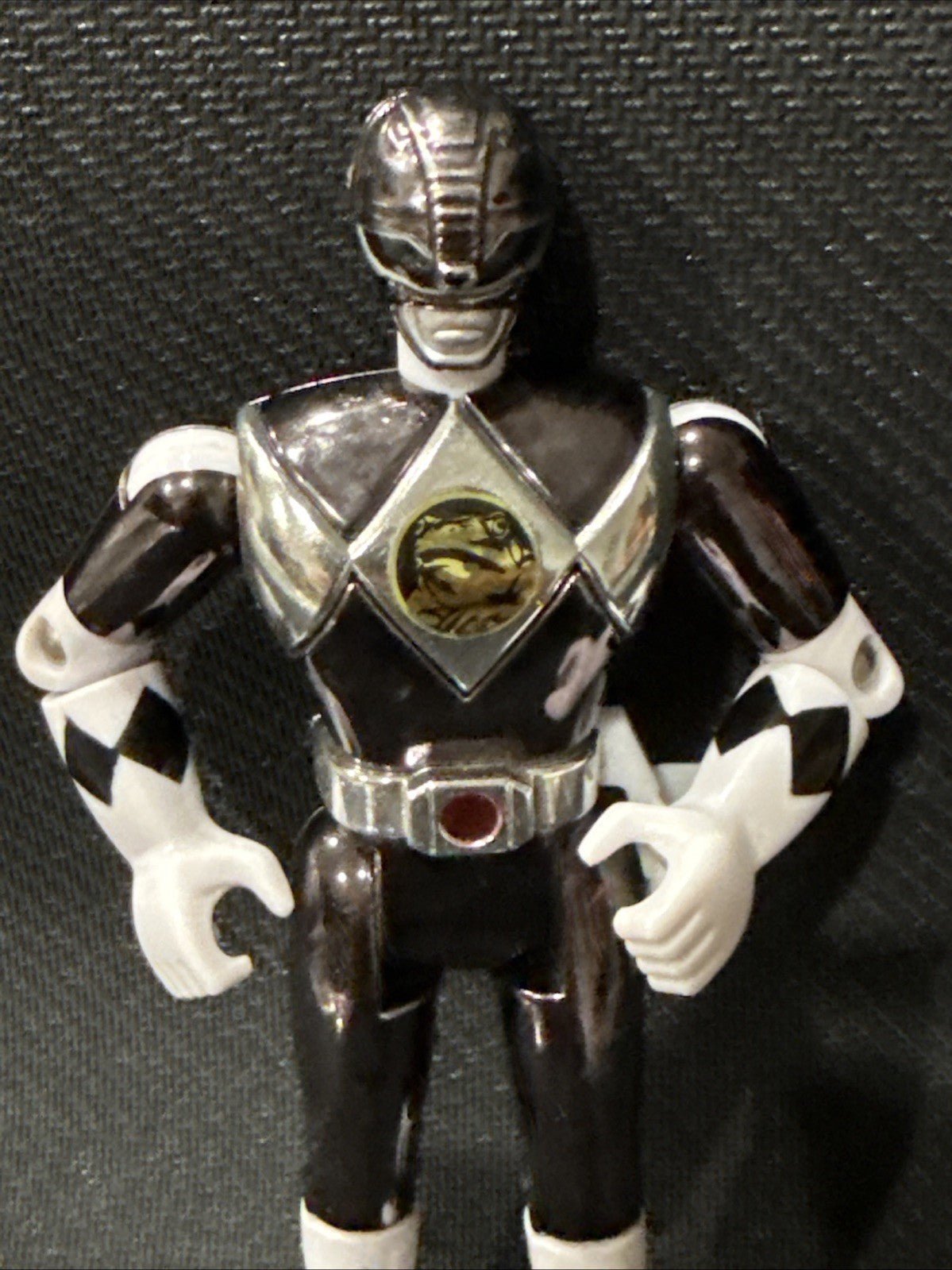 Mighty Morphin Power Rangers The Movie Metallic Black Ranger Action Figure 1995 - toyscardscomics