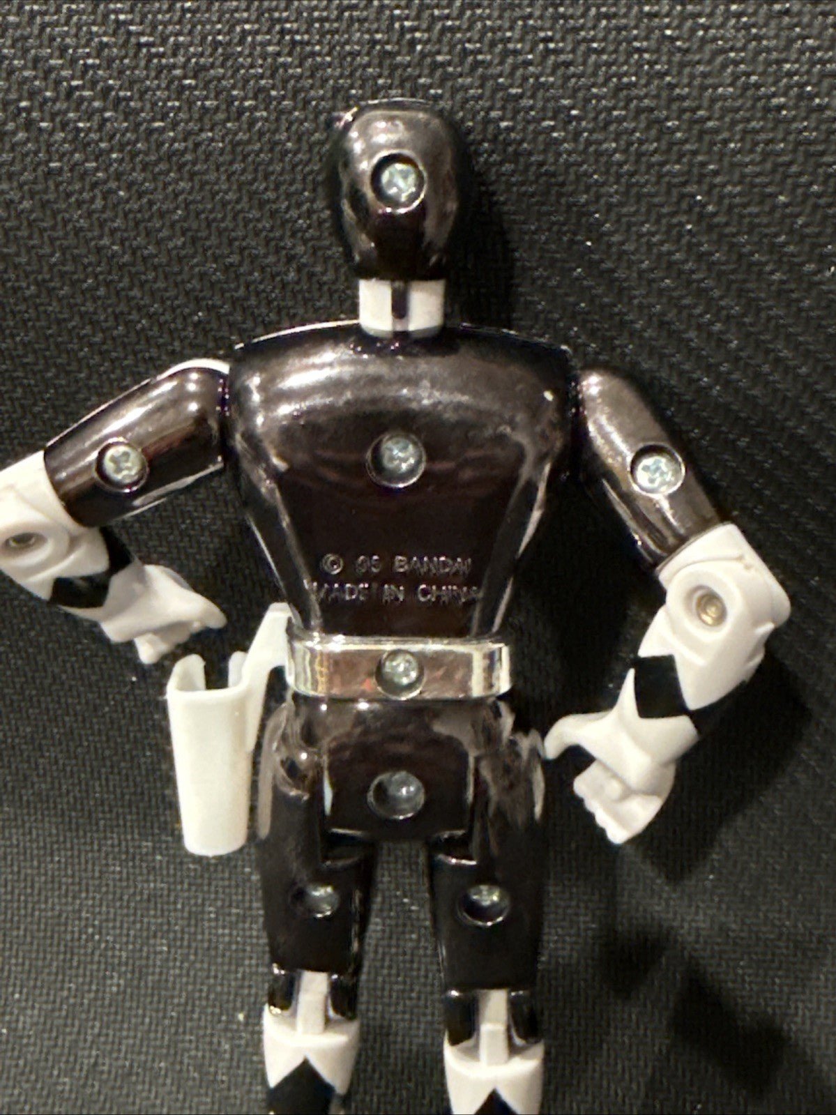 Mighty Morphin Power Rangers The Movie Metallic Black Ranger Action Figure 1995 - toyscardscomics