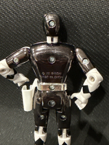 Mighty Morphin Power Rangers The Movie Metallic Black Ranger Action Figure 1995 - toyscardscomics