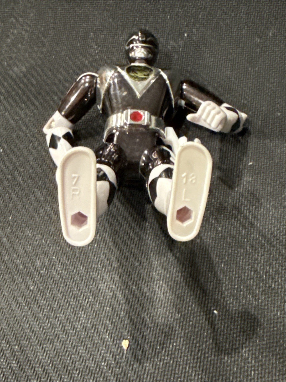 Mighty Morphin Power Rangers The Movie Metallic Black Ranger Action Figure 1995 - toyscardscomics