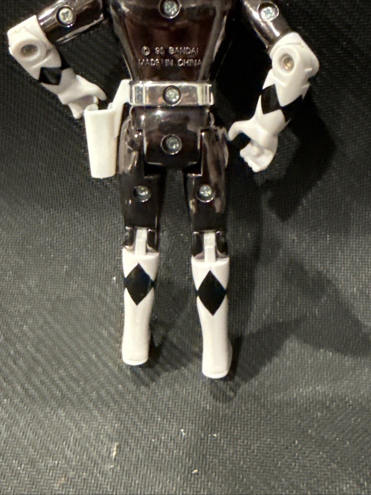 Mighty Morphin Power Rangers The Movie Metallic Black Ranger Action Figure 1995 - toyscardscomics