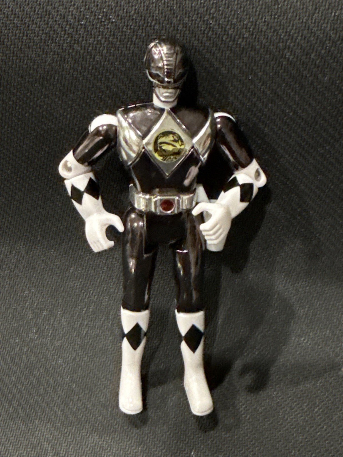 Mighty Morphin Power Rangers The Movie Metallic Black Ranger Action Figure 1995 - toyscardscomics