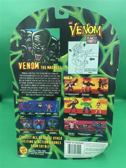 MISP TOYBIZ Marvel SPIDER - MAN VENOM MADNESS Planet Symbiotes 9" Action Figure - toyscardscomics