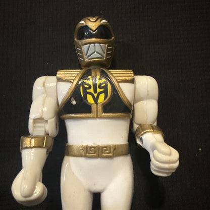 MMPR Power Punch Out White Ranger Mighty Morphin Power Ranger - toyscardscomics