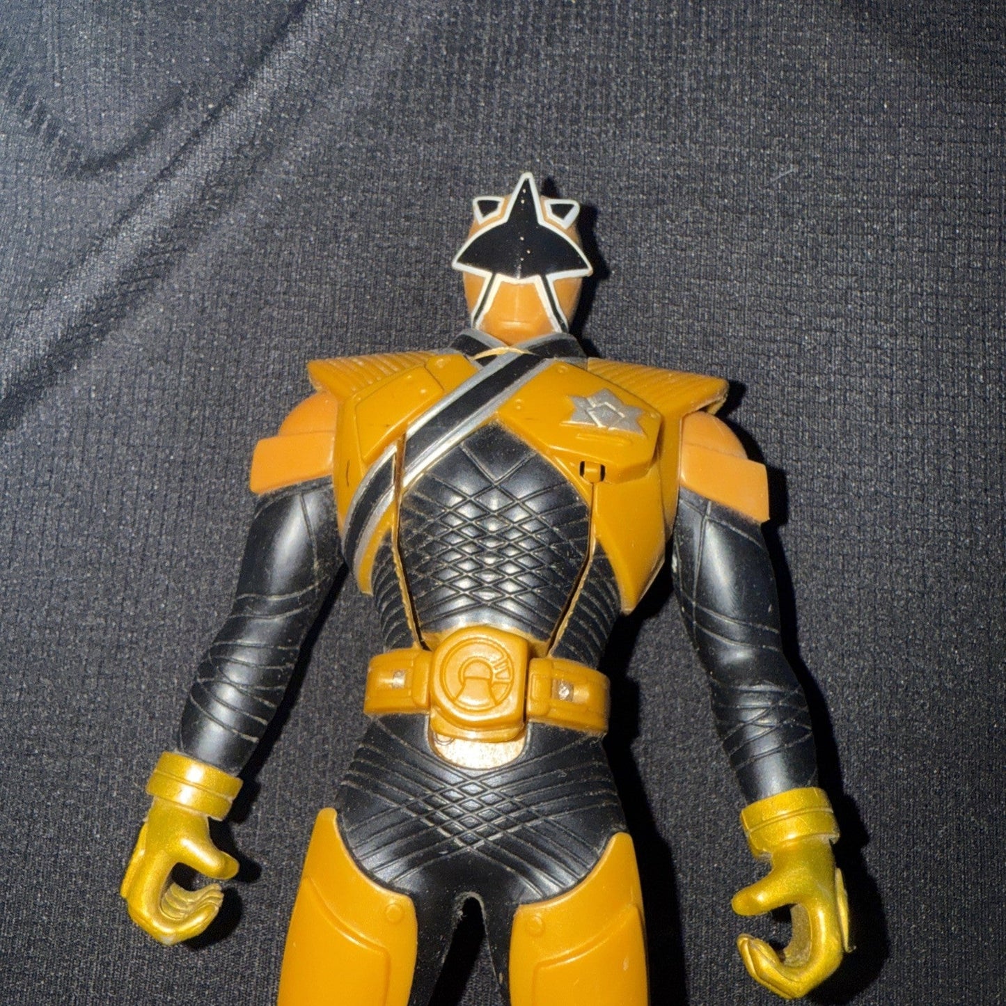 MMPR Power Rangers Gold SUPER SAMURAI 6.5” Figure w/HEAD FLIP Bandai 2010 - toyscardscomics