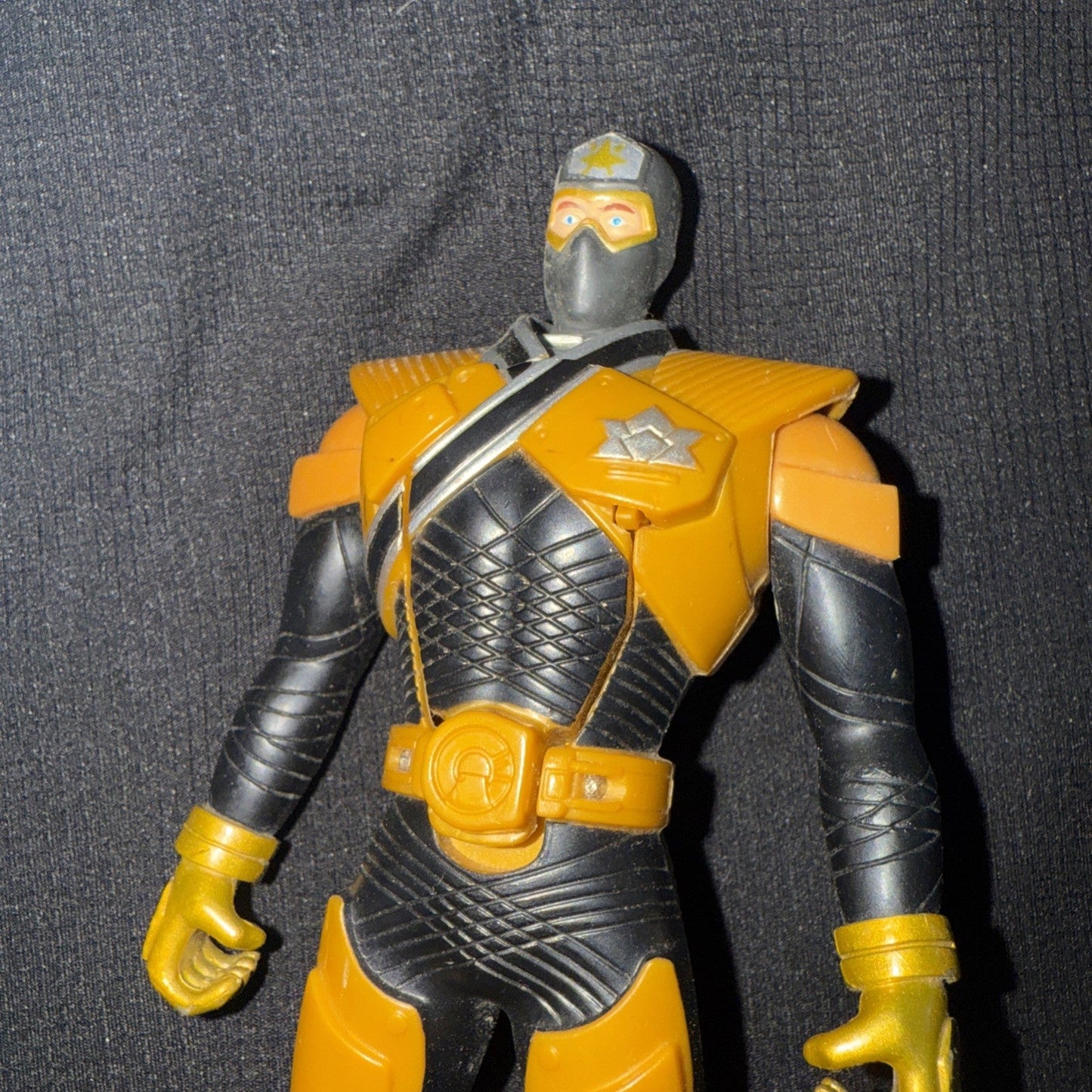 MMPR Power Rangers Gold SUPER SAMURAI 6.5” Figure w/HEAD FLIP Bandai 2010 - toyscardscomics