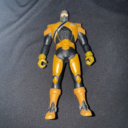 MMPR Power Rangers Gold SUPER SAMURAI 6.5” Figure w/HEAD FLIP Bandai 2010 - toyscardscomics