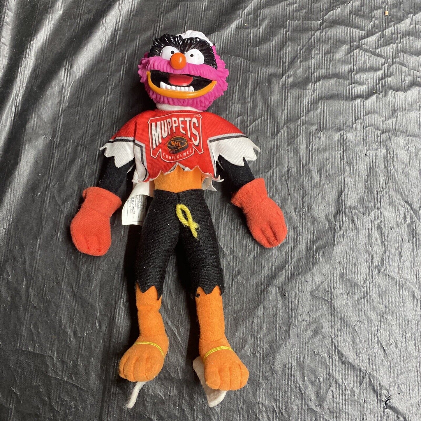 Muppets Animal 1995 NHL Ice Hockey 12" Jim Henson Plush DRUMMER Keith Moon Freak - toyscardscomics