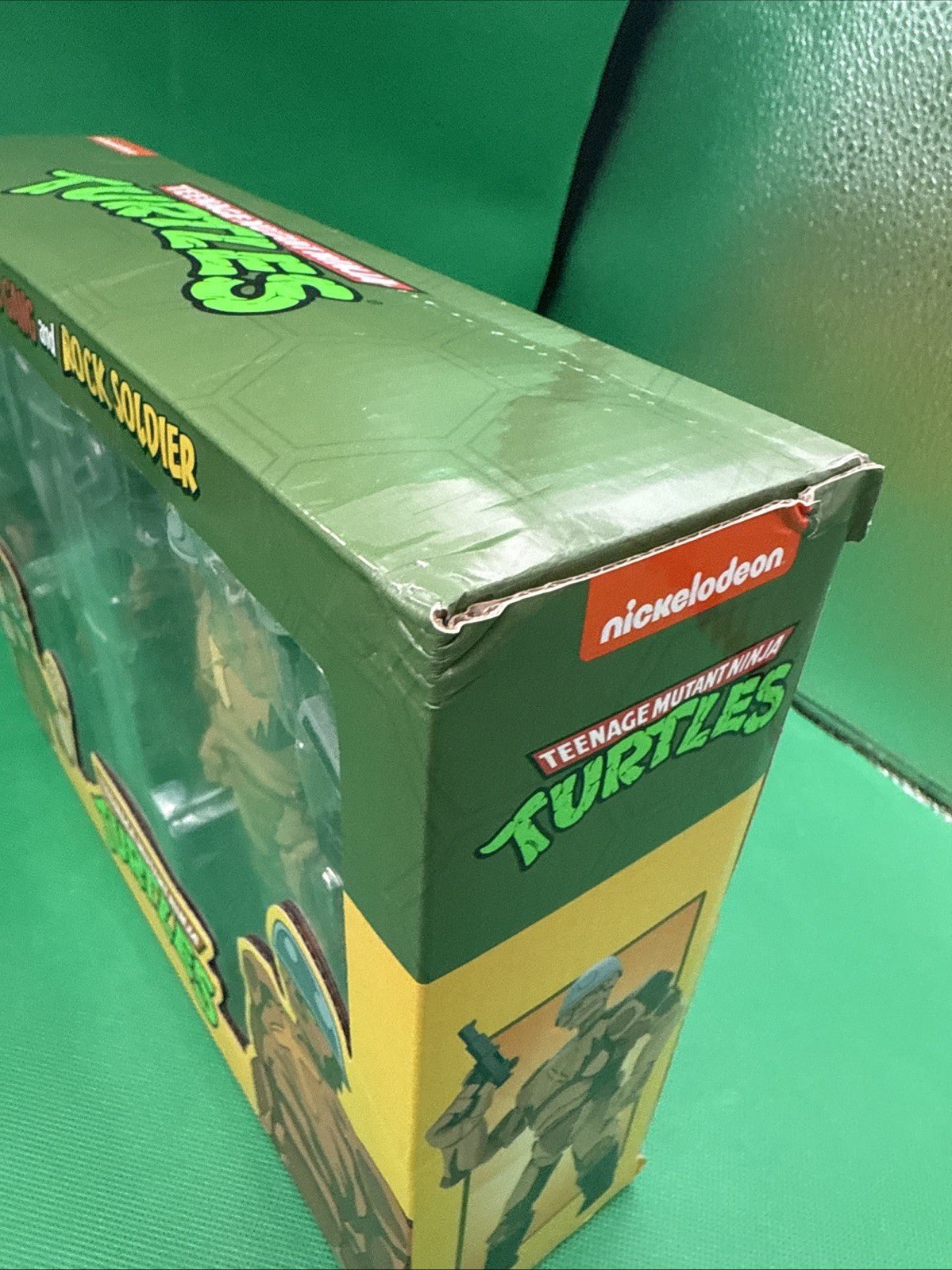 NECA TMNT CROOKED NINJA TURTLE GANG & ROCK SOLDIER CARTOON 2PACK - toyscardscomics