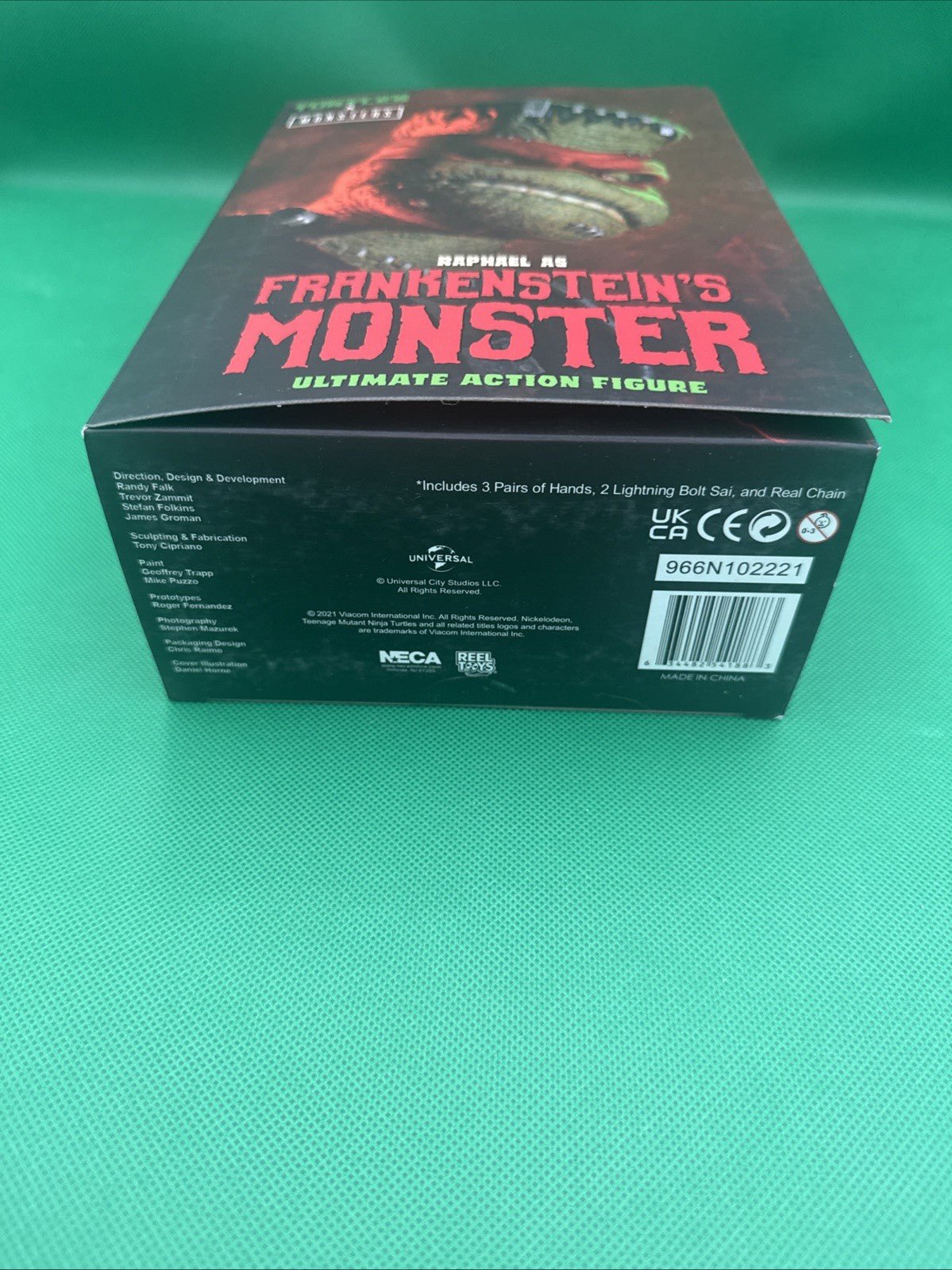 Neca TMNT Teenage Mutant Ninja Turtles Raphael as Frankenstein's Monster Figure - toyscardscomics