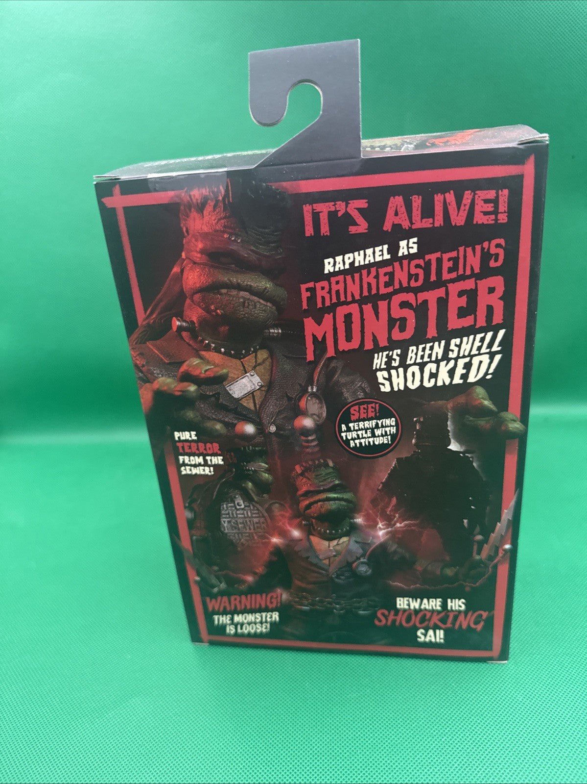 Neca TMNT Teenage Mutant Ninja Turtles Raphael as Frankenstein's Monster Figure - toyscardscomics
