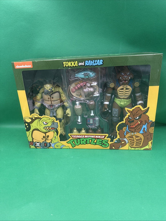 NECA TMNT Teenage Mutant Ninja Turtles Tokka and Rahzar 2 - Pack Cartoon - toyscardscomics