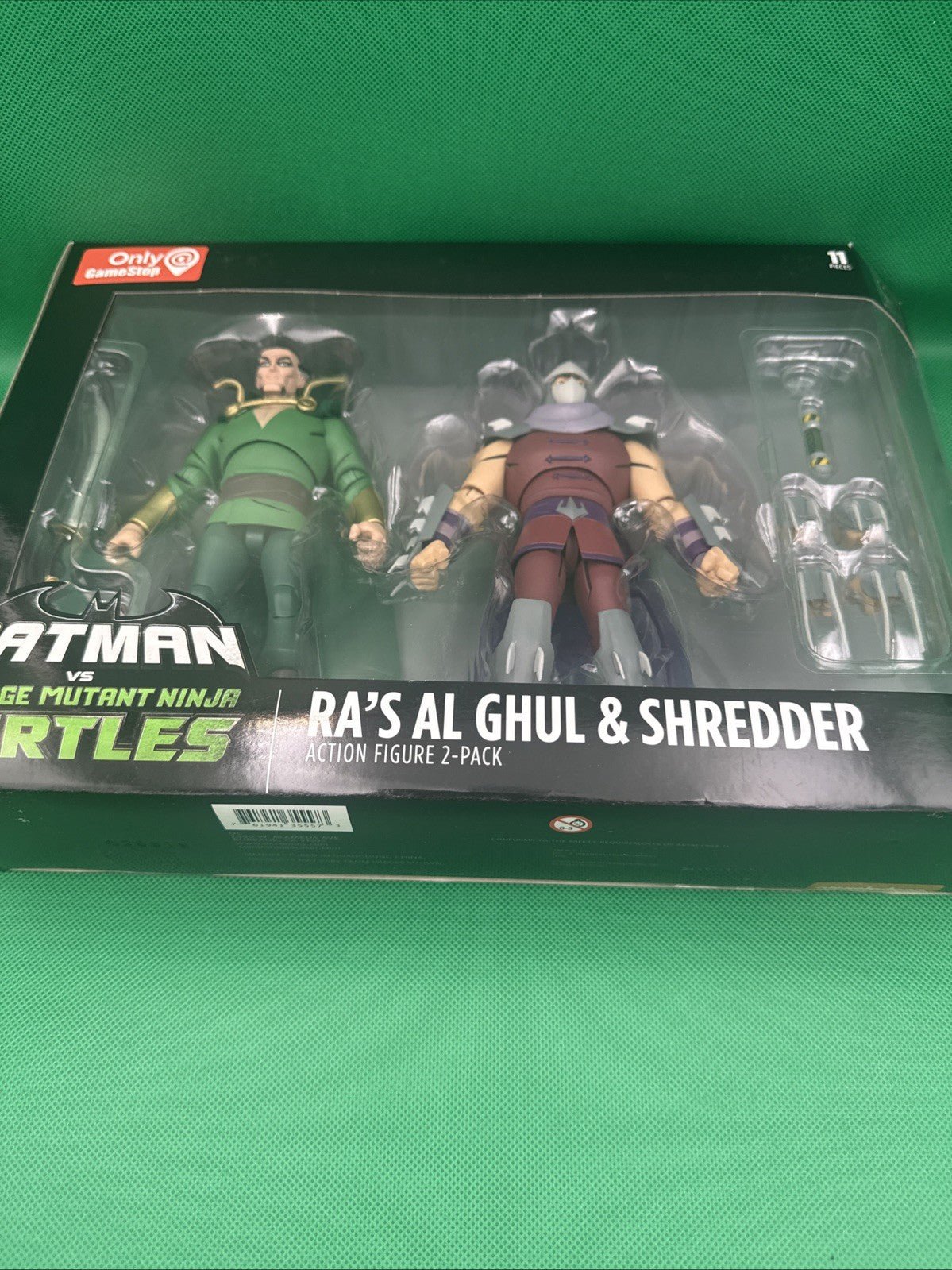 New - Batman Vs Tmnt Ra's Al Ghul & Shredder Gamestop Exclusive!!! - toyscardscomics