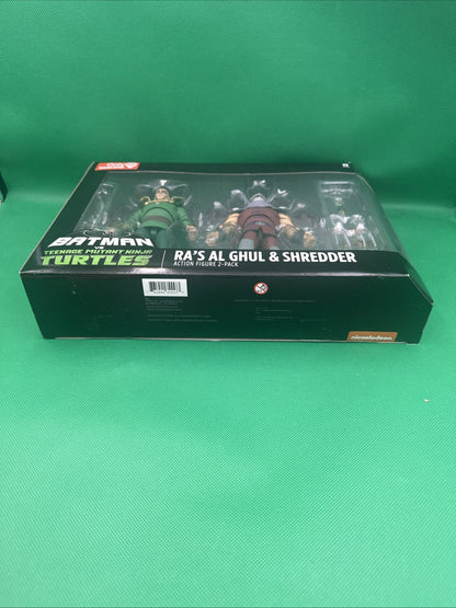 New - Batman Vs Tmnt Ra's Al Ghul & Shredder Gamestop Exclusive!!! - toyscardscomics