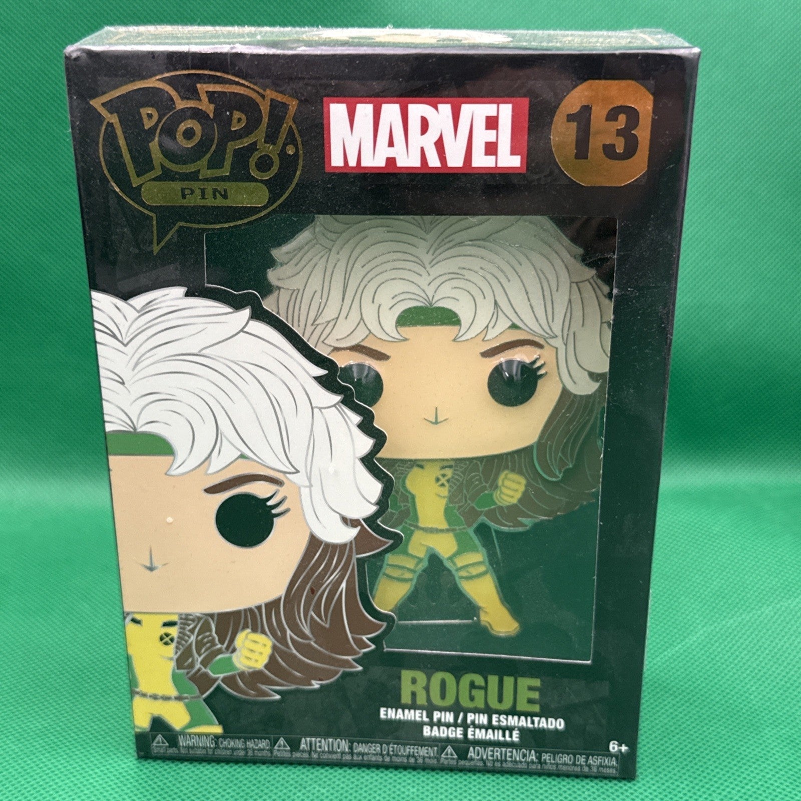 NEW SEALED Funko POP! Pin Limited Edition Marvel Enamel Pin 13 - ROGUE - toyscardscomics