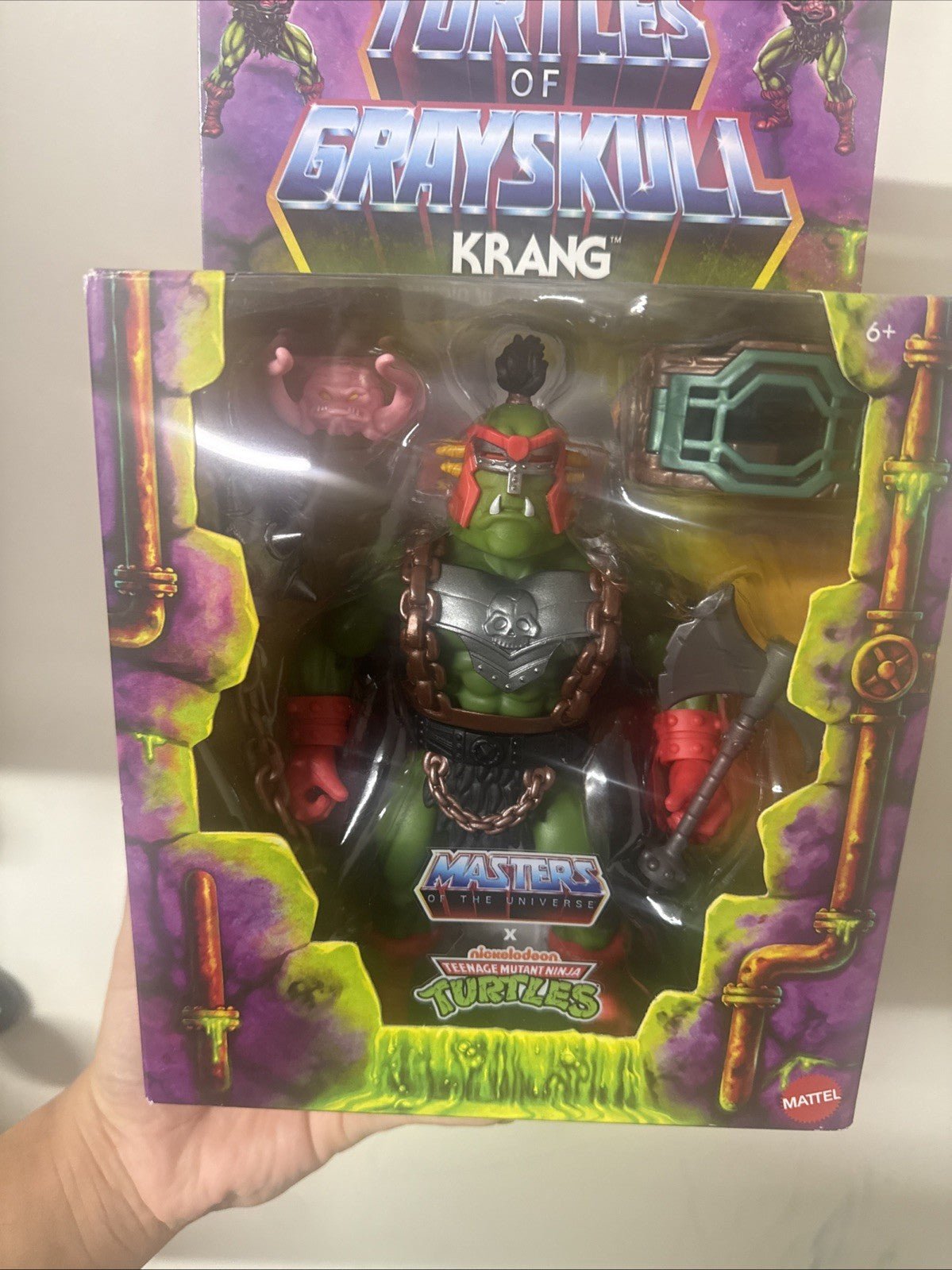 NIB Turtles Of Grayskull KRANG Figure Masters of the Universe TMNT MOTU 2024 - toyscardscomics