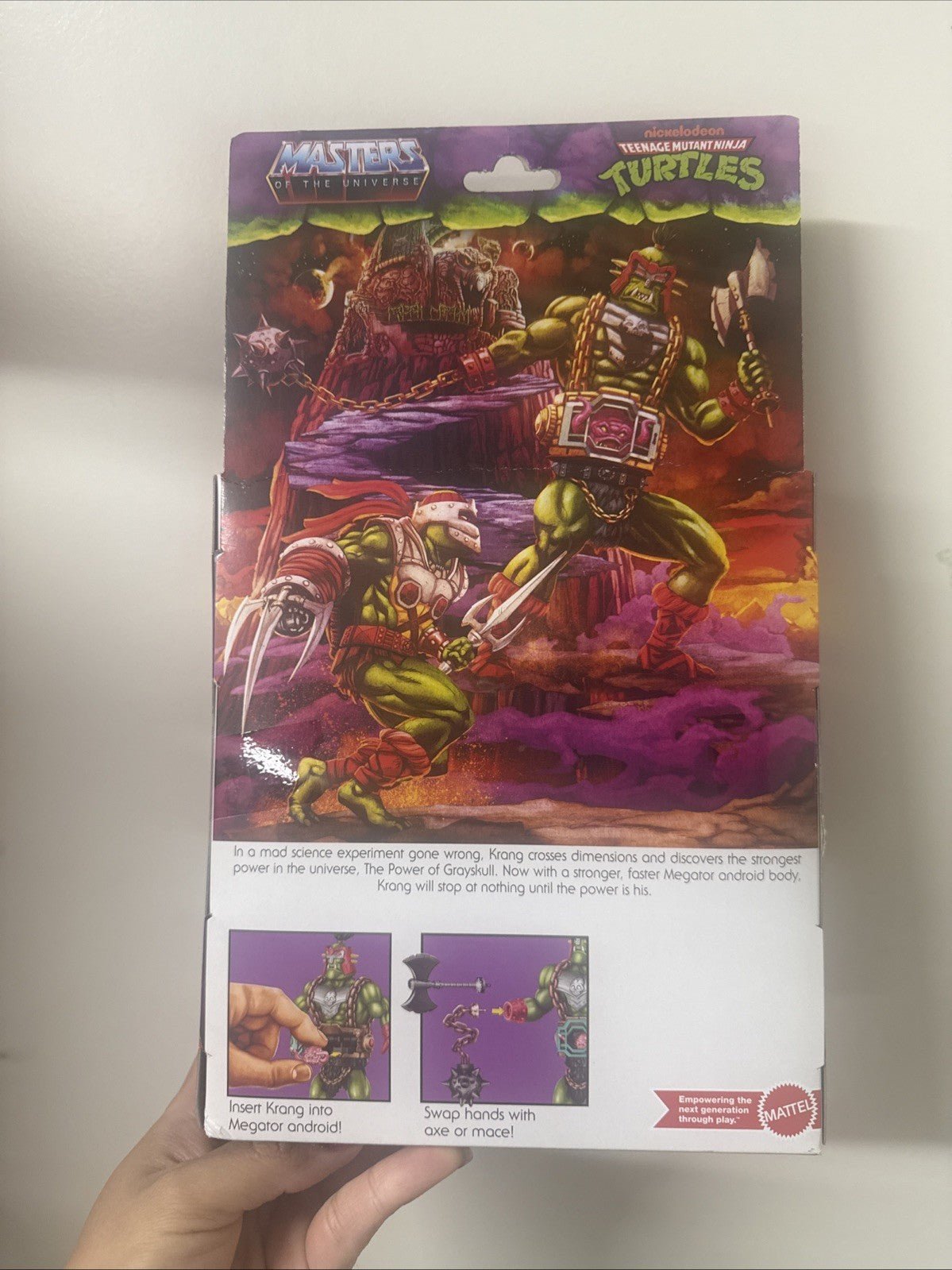 NIB Turtles Of Grayskull KRANG Figure Masters of the Universe TMNT MOTU 2024 - toyscardscomics