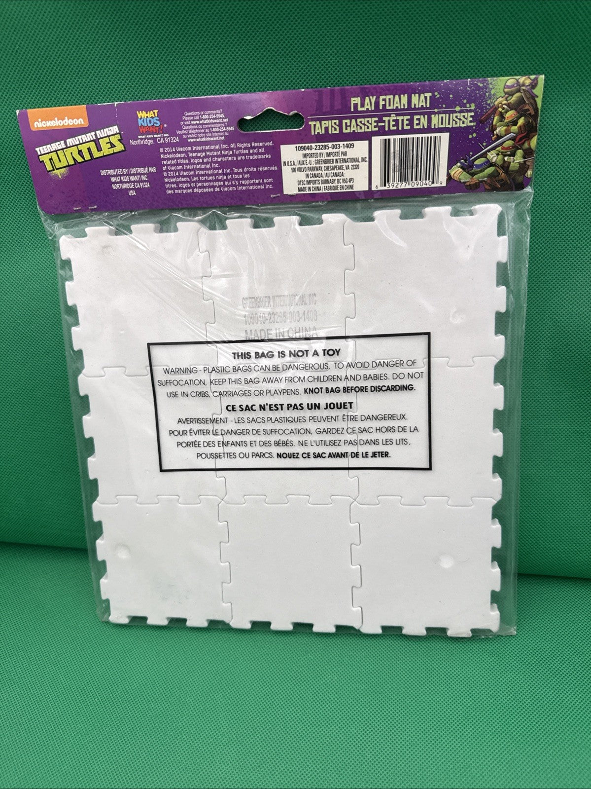 Nickelodeon TMNT Play Foam Mat 2014 - toyscardscomics