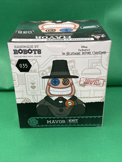 Nightmare Before Christmas Mayor Handmade by Robots Figure 35 Knit Series - toyscardscomics